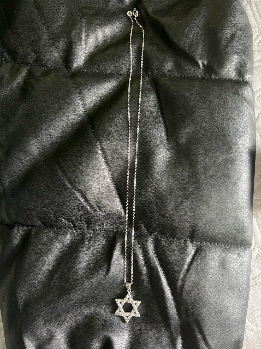 Star of David Pendant necklace Sterling Silver